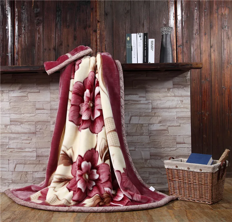 Cheap winter Raschel blanket gift blanket thicker blanket lint super
