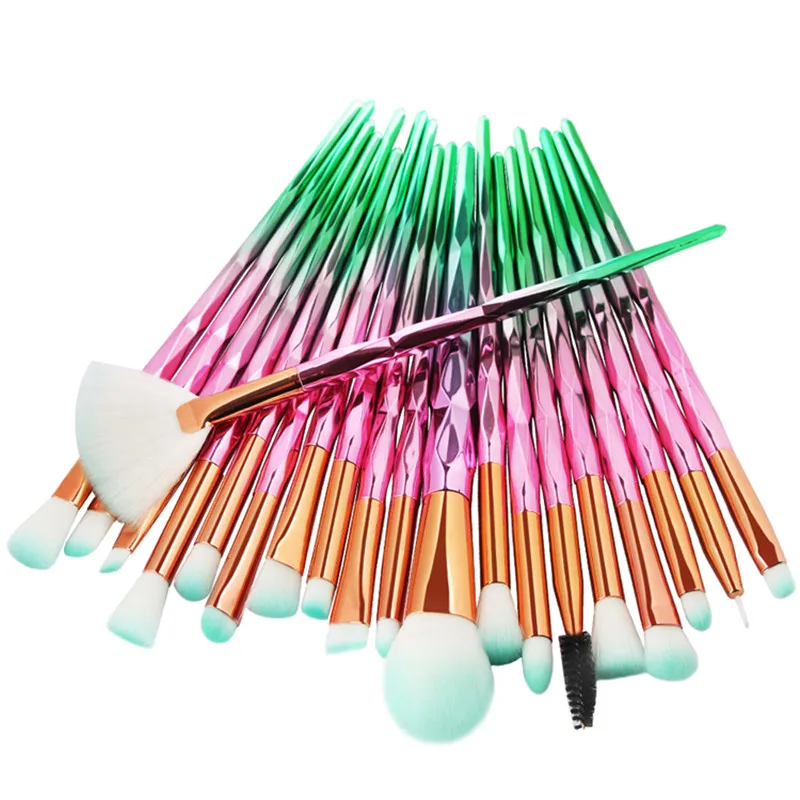20Pcs Makeup Brush Sets Professional Powder Foundation Face Blush Eyeshadow Highlight Eyelashes Lip Full Base Cosmetics Brushes | Красота и