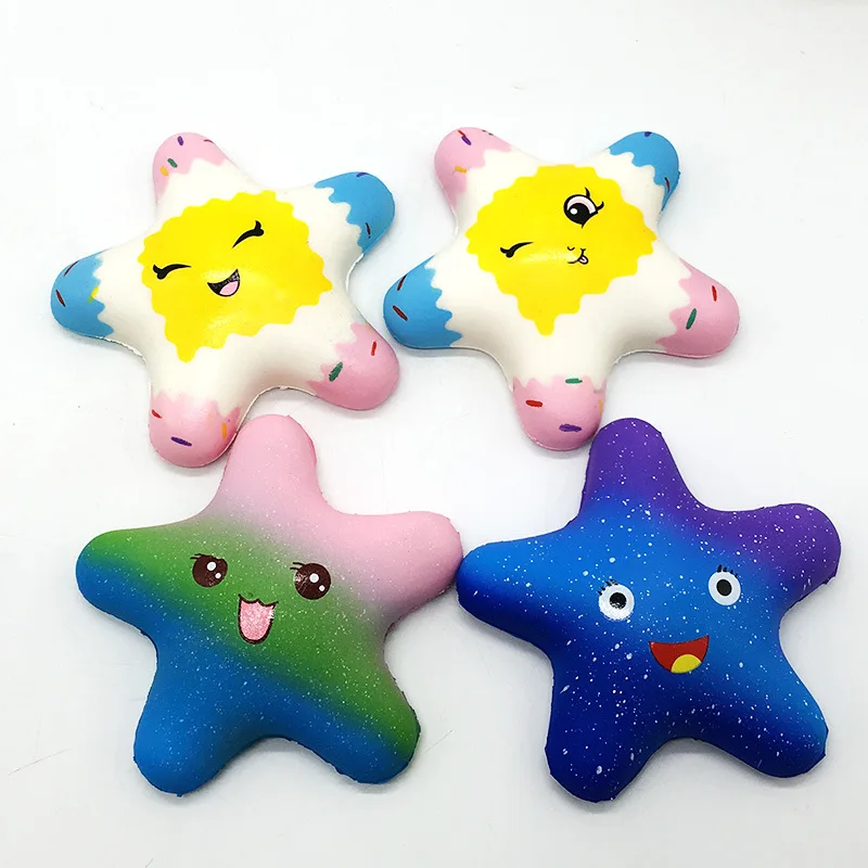 Kawaii мягкими замедлить рост звезды мягкие красочные Squish животных Большой Squeeze забавная игрушка-антистресс игрушечные лошадки для детей Рождественский подарок