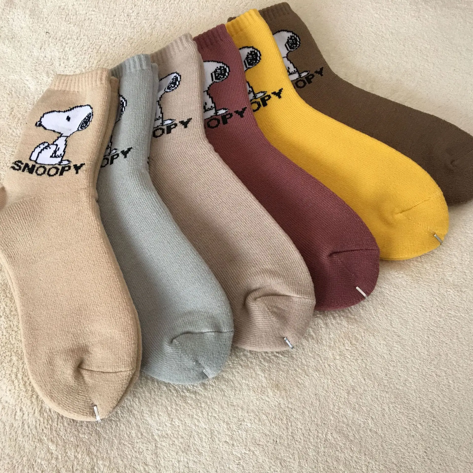 Cartoon animal puppy cos socks fashion casual Harajuku cute chaussettes femme winter thick warm comfortable novelty women sokken