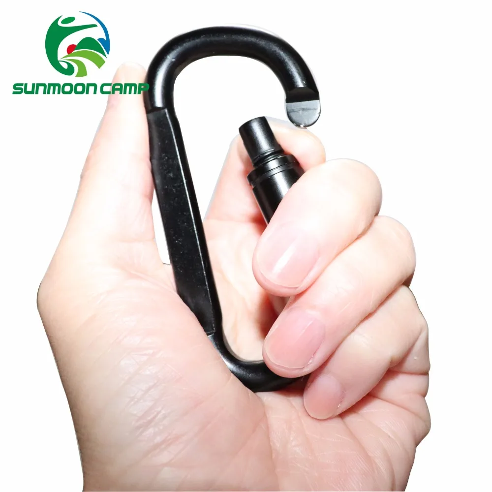 5pcs/lot Titanium Locking Carabiner D-ring Gourd O Shaped D Shaped Key  Chain Key Ring