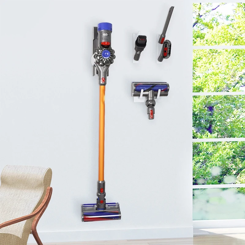 Docks Station Wall Mount Accessory Stick Holders Fit for Dyson V11 V10 V8 V7 V6 Cordless Vacuum Cleaner Attachment, Self Adhes