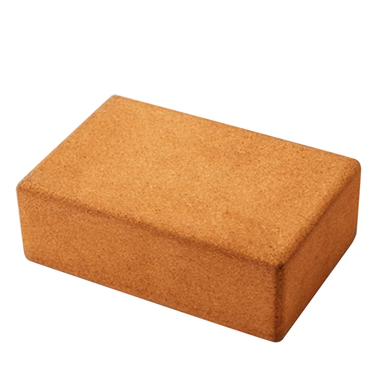 

22*14*7.2cm Cork Wood Yoga Block Exercise Fitness High Density Practice Tool Natural Non-Slip Brick Home Health Gym