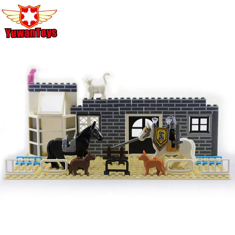 MOC كتل بناء اللعب DIY حديقة سياج كتل Baseplate مين الطوب قاعدة متوافق الكتل الأخرى