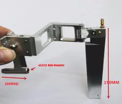 4 мм * 110 мм вал Кронштейн держатель сборки руль системы запасные части для RC безщеточный электрический гоночная лодка рулевого управления-