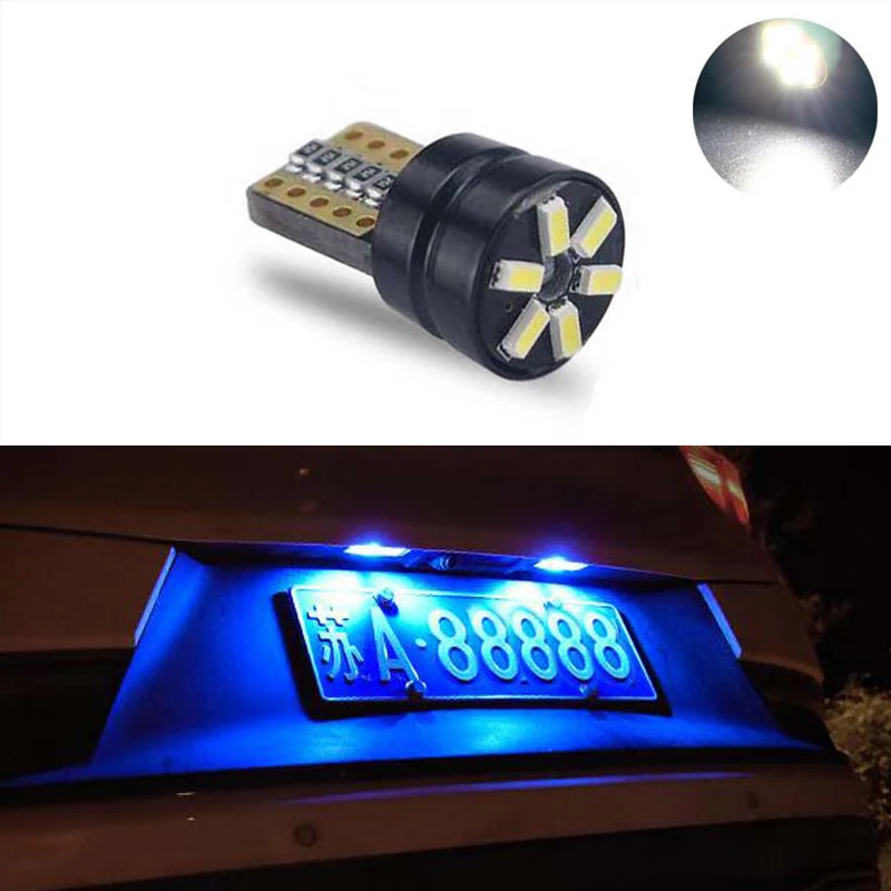 

1X T10 W5W LED License Plate Light For Peugeot 206 207 306 307 406 407 308 5008