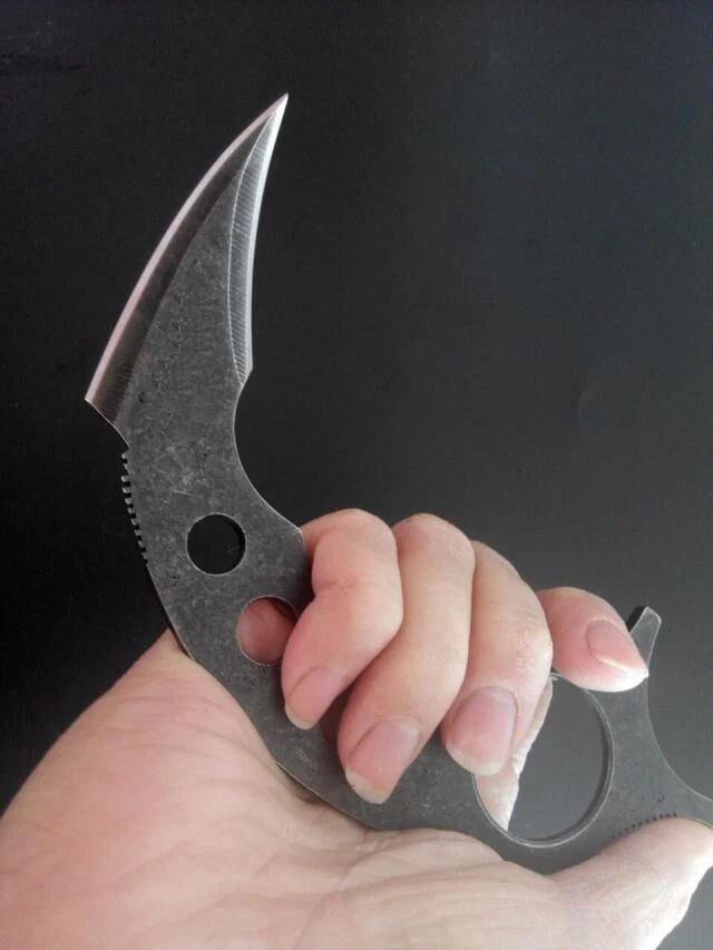 Нож karambit Ручная ковка травление высокое качество EDC инструмент открытый тактический нож кемпинг выживания разведка карманный нож