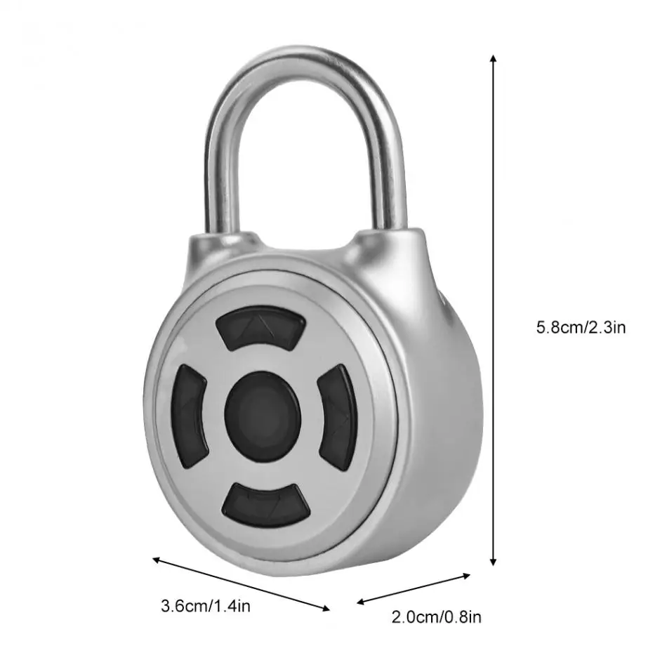 Умный Замок с Bluetooth управлением, Универсальный мини беспроводной замок, электронный замок, металлический замок без ключа, приложение, управление паролем, замок candado