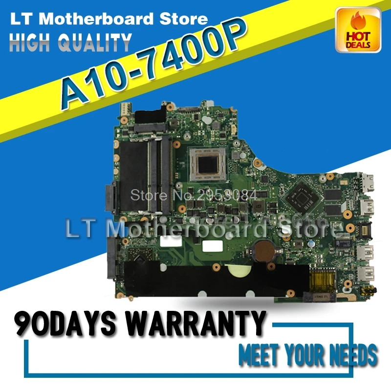 

X550ZE Motherboard A10-7400P 2.5GHz For ASUS X550Z VM590Z K555Z A555Z X555Z Laptop motherboard X550ZE Mainboard X550ZE Motherboa