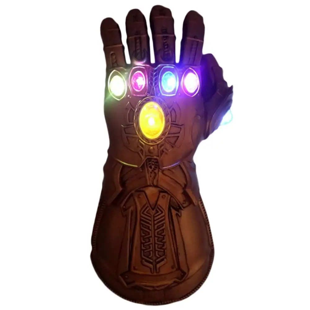 

LED Light Thanos Glove Gauntlet PVC Props Avengers 4 Endgame Thanos Cosplay for Halloween Carnival Party