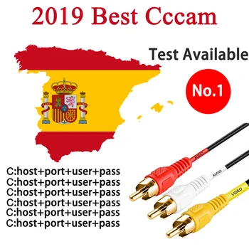 

2019 Newest Cccam 6 Cline For 1 Year Europe Spain Portugal Poland Germany Used For DVB-S2 Satelital Cccam Server Receiver