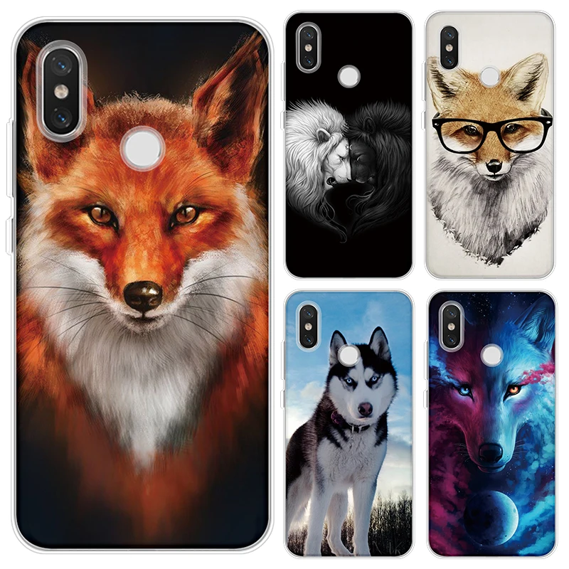 

Fox Silicone TPU Cover For Xiaomi Redmi Mi 9 8 SE Explorer Note 7 6 6X 5 5X 5S Pro A1 A2 Lite Mix 2 2S 3 Play Pocophone F1 Case