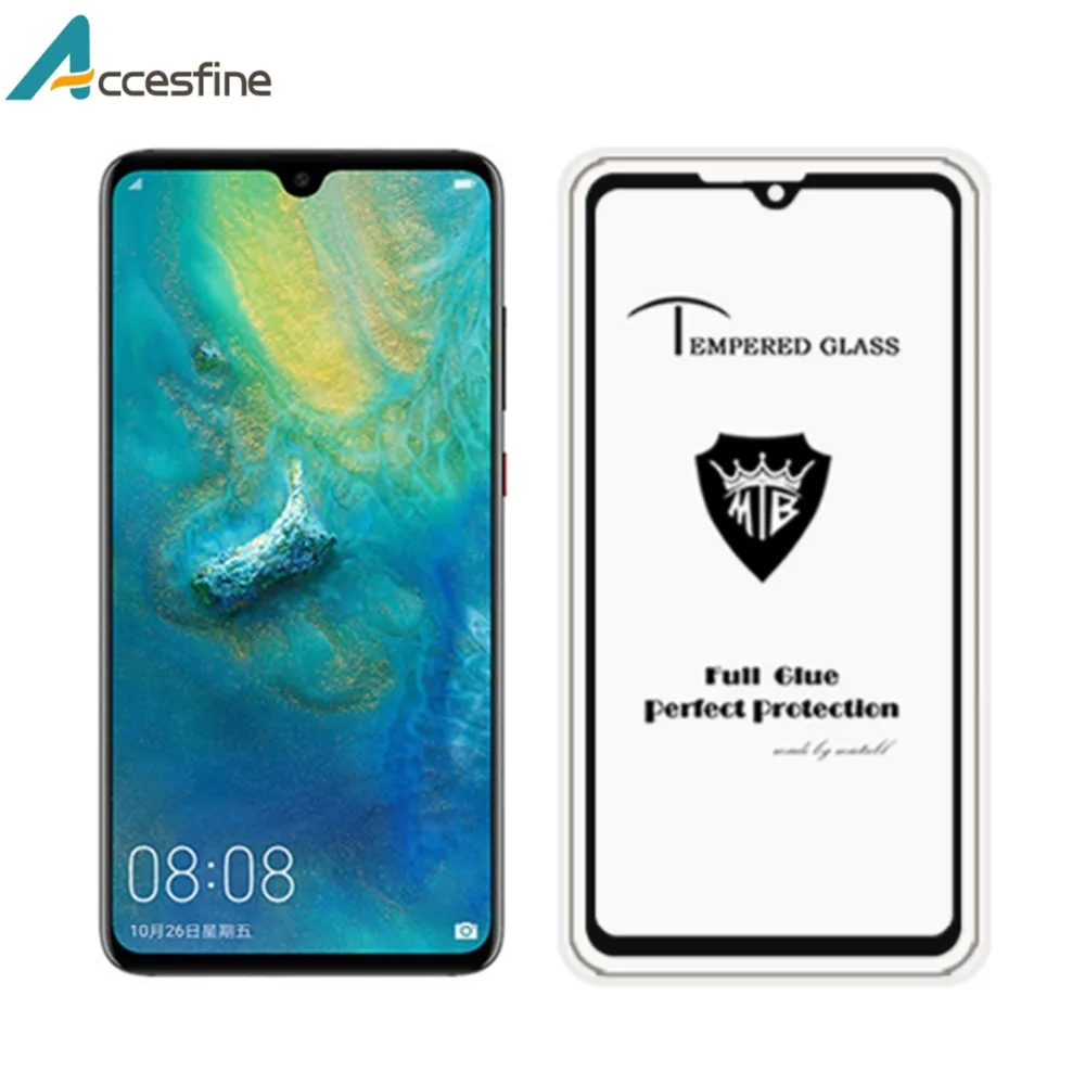 ACCESFINE 2.5D 9H полное покрытие закаленное стекло для Huawei Mate 20X полный клей защитная