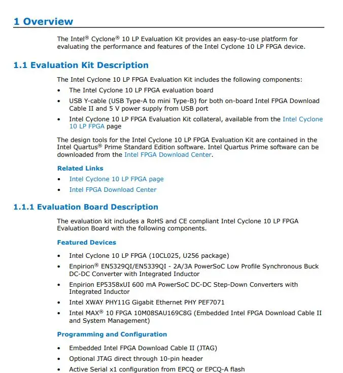 EK-10CL025U256 INFO