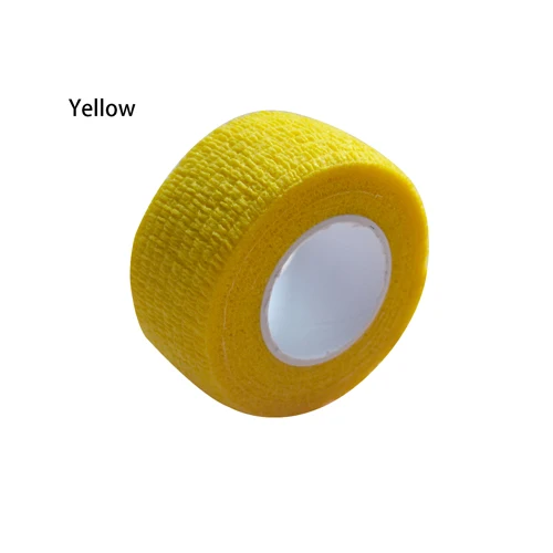Yellow 48 шт./партия самоклеящаяся водостойкая повязка Эластичная обертывающаяся клейкая лента аптечка спортивный палец шарнир медицинская лента для лечения - Цвет: Yellow