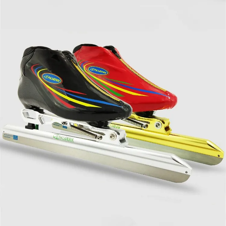 

clap long track ice skate Champion ice skating shoes black RED skates for Hockey shooes Ice shoes 380 410 430 ice blade pasendi