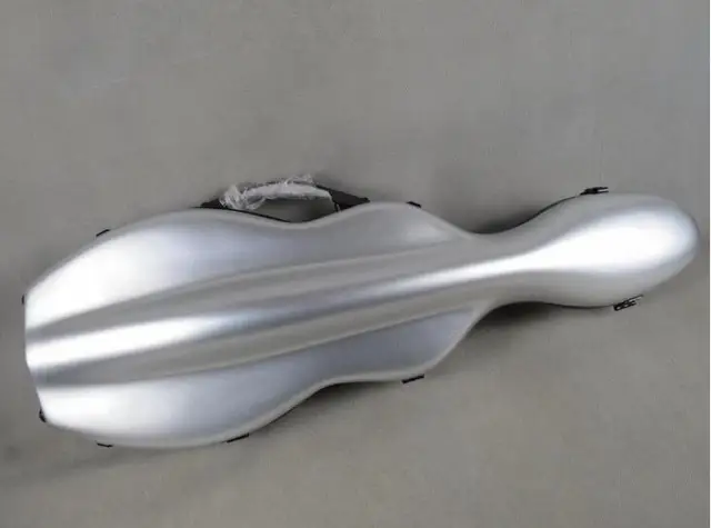 Cheap  DHL SHIPPING high grade 4/4 silver white glass violin case for protect the violin easy to carry many styles optional 