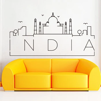 

India Country Wall Sticker Home Decoration Beautiful Landscope decor Living room Bedroom Decals