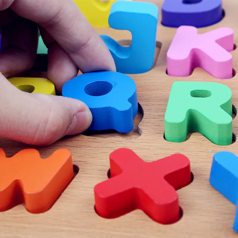 Новые деревянные детские игрушки номеров и букв детские головоломки детские развивающие игрушки