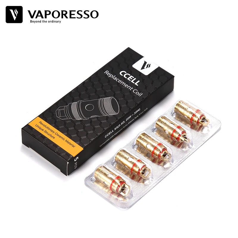 Original Vaporesso Ceramic cCELL Replacement Coils 0.5 0.9ohm Pack 5/10 0.6 Original Vaporesso Ceramic cCELL Replacement Coils 0.5 0.9ohm Pack 5/10 0.6