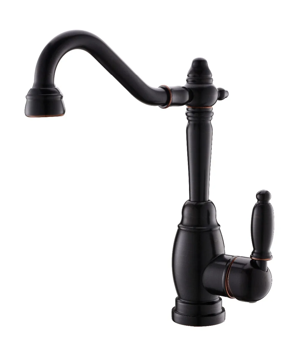

Free ship ORB BLACK color 12" kitchen /Bathroom sink faucet One hole deck mounted single handle