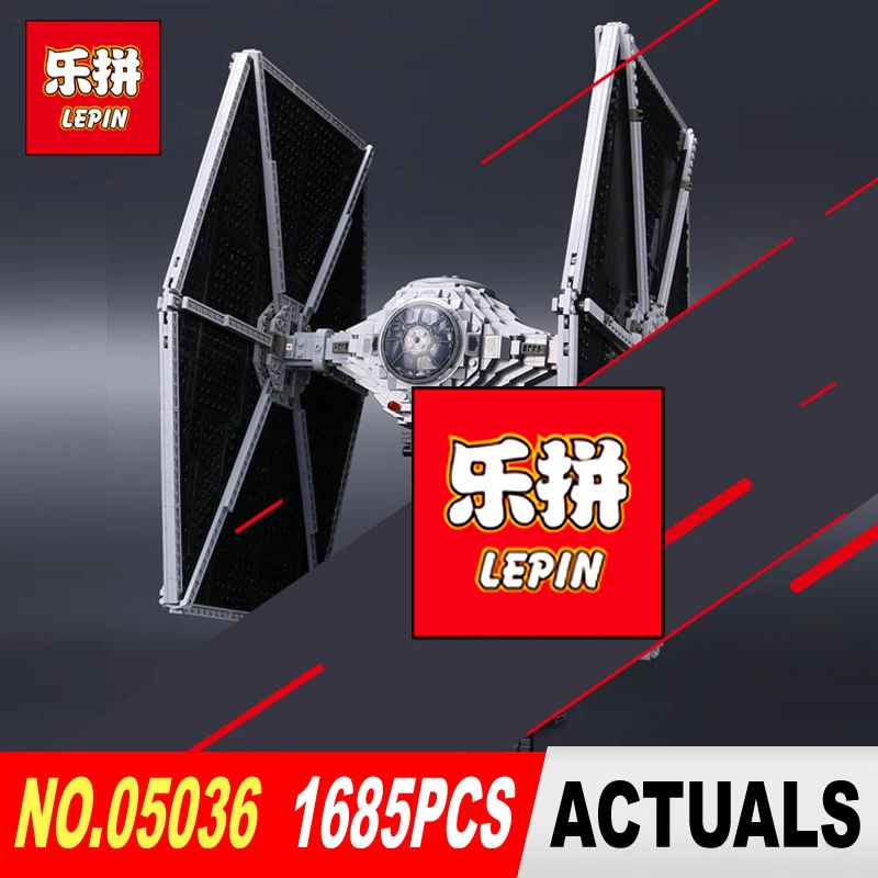 

Lepin 05036 1685pcs STAR The Tie Building Fighter Educational Blocks Bricks Toys Compatible legoed 75095 to Brithday Gifts WARS