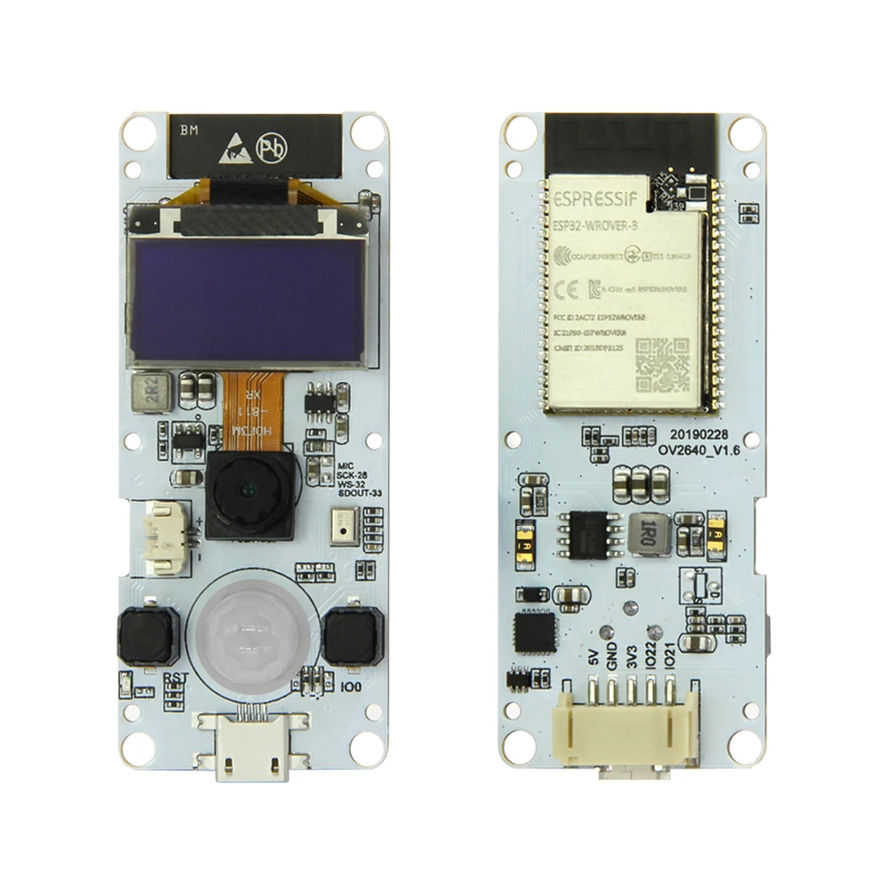 TTGO t-камера ESP32 WROVER& PSRAM модуль камеры ESP32-WROVER-B OV2640 модуль камеры 0,96 OLED