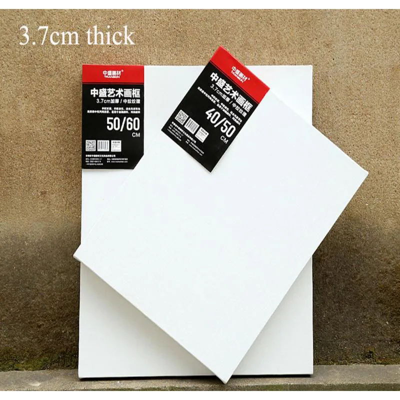 

Artist Linen Canvas Framed Canvas Oil Painting Canvas Paper with Board 3.7CM Fine Grained Flax Blank Canvas for Painting