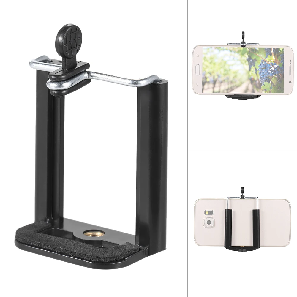 

Adjustable Extendable Phone Holder Clip with 1/4" Screw Hole for Selfie Self-Timer Monopod Tripod for iPhone 7 6s 6 5s 5 Samsung