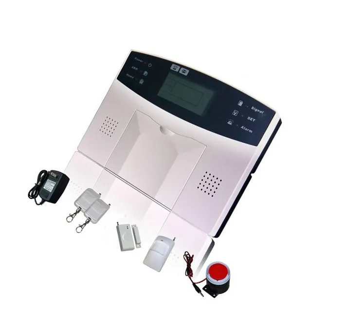 

LCD Wireless GSM home alarm system 7 wired and 99 wireless defense zones