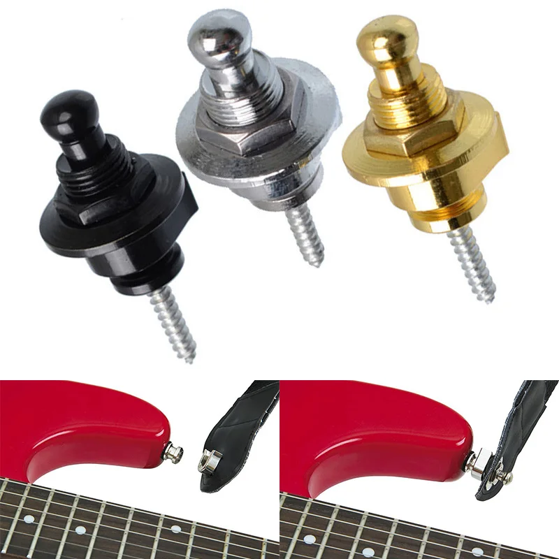 

Guitar Strap Lock Button Non-slip Durable Security For Folk Electric Acoustic Bass YS-BUY