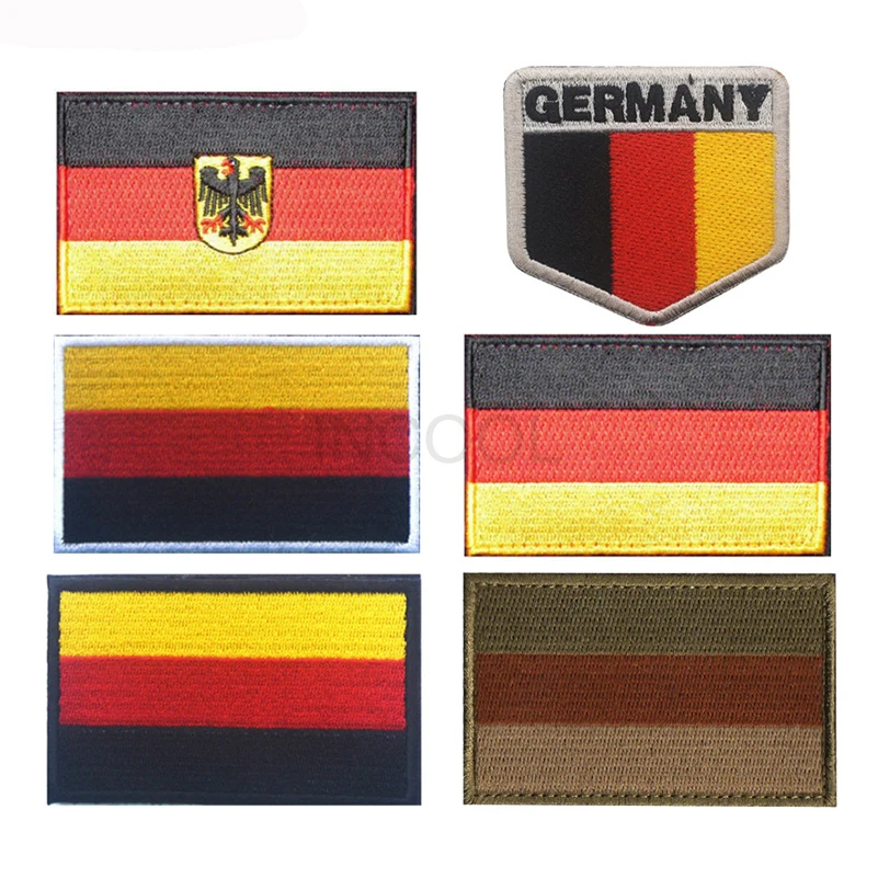 

Embroidery Patch Germany Flag Germany Eagle Tactical Military Morale Patches Appliques Emblem Embroidered Badges Flags Drop Ship