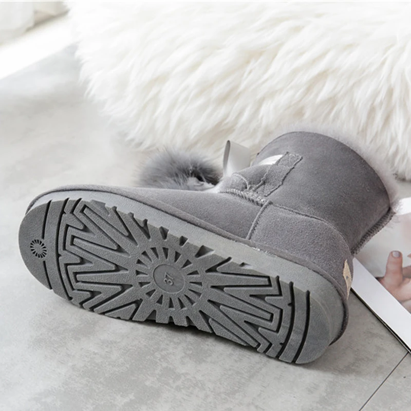 bleu Nouvelle Ciel Ruiyee gris Chaud Neige 2018 De Peau slip Beige Salopette clair or Mouton Bottes pu Non noir Dames En marron Cuir Laine 6AHqnr6T