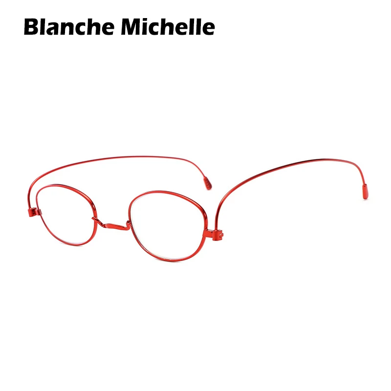 Blanche Michelle Unisex Metal Frame Thin Reading Glasses Men Women gafas Men's okulary +100 +150 +200 +250 +300 +350 +400