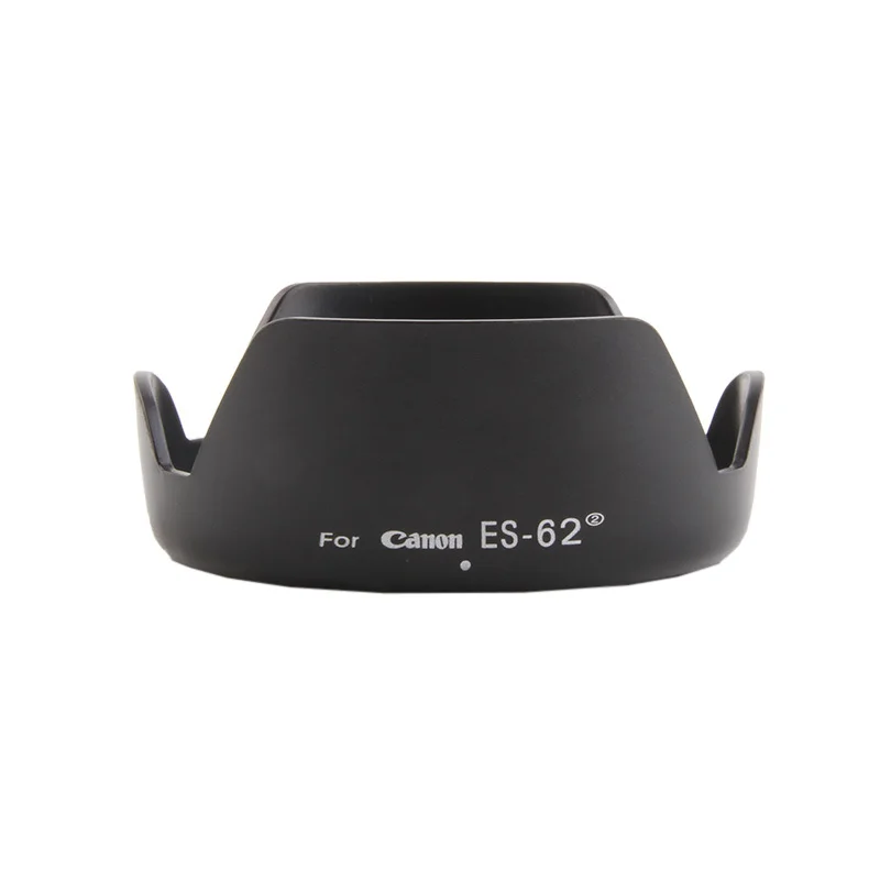 Photo camera lens hood black plastic for Canon ES-62 II