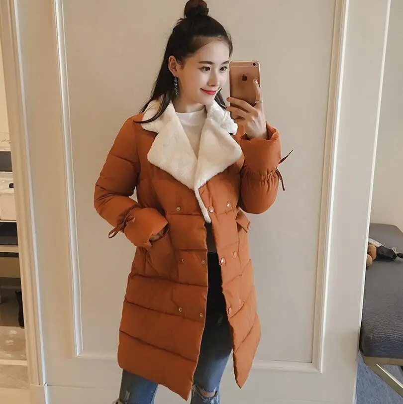 2017 new Winter font b Women b font font b Jackets b font Long Sleeve Slim