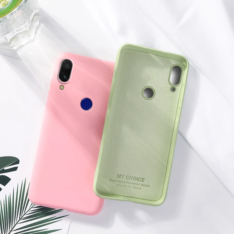 

Case for Xiaomi Redmi Note 7 Case Redmi Note 7 Liquid Silicone Soft Bumper Shockproof Cover Protective Xiomi Redmi Note7 Cases