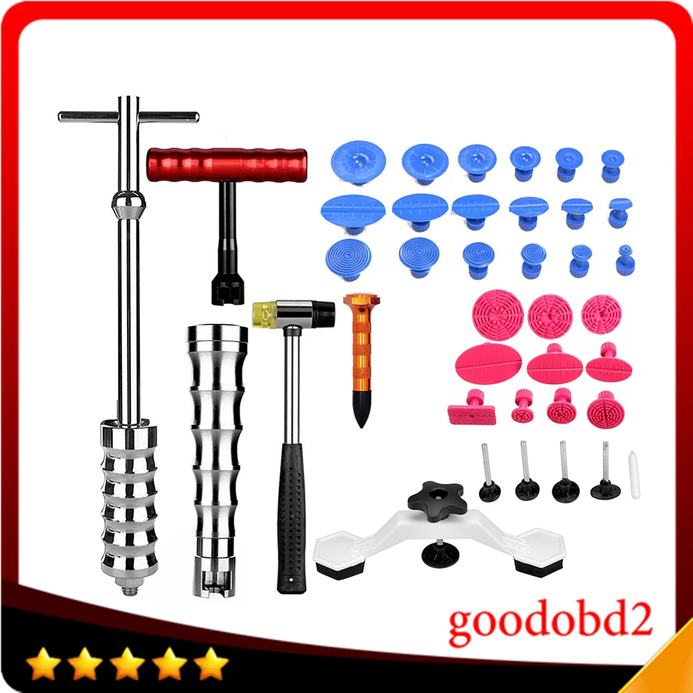 PDR Tools Dent Removal Ferramentas Paintless Dent Repair Tools Dent Puller PDR Glue Tabs Hand Tool Kit for Car Paint Care pdr tools paintless dent repair tools dent removal tool kits dent puller adhesive sticks glue gun puller tabs