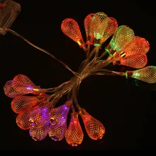 Новейший 20 светодиодный металлический Сказочный светильник-Гирлянда для патио, украшения для свадебной вечеринки