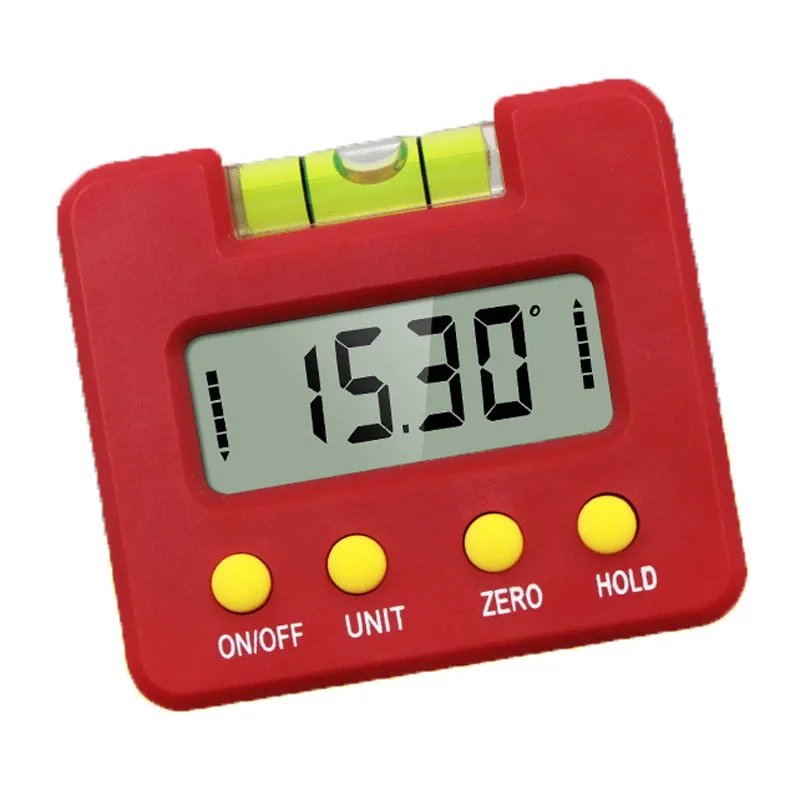  Mini Digital Protractor Inclinometer Waterproof Level Box Angle Finder Measure Bevel Box level hori