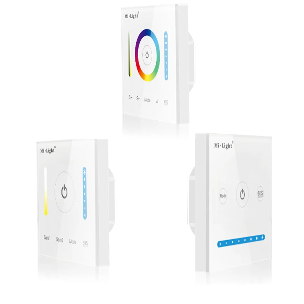 Умный контроллер светодиодной панели Mi light RGB RGBW + CCT с затемнением цветовая