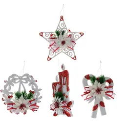 Рождественская елка Висячие звезды Венок праздничные украшения елочные украшения, пластик