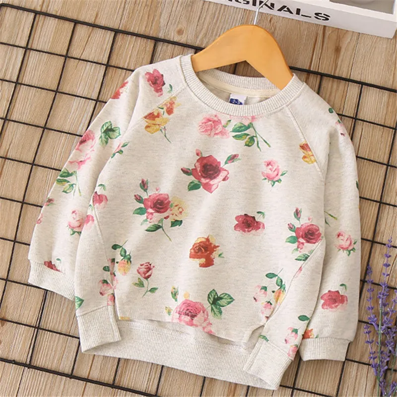 

Dulce Amor Autumn Girls Sweatshirt Children Winter T-shirt Casual Kids Pullover Blouse Tops Long Sleeve Baby Girls Clothing