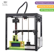 2017 Dual Extruder Auto Leveling FlyingBear P905 3D Printer Makerbot Structure Free shipping DIY Kit High Quality Metal Printer