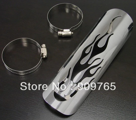 

Chrome Exhaust Muffler Pipe Heat Shield Cover Heel Guard For Harley Road King Softail Electra Glide Custom