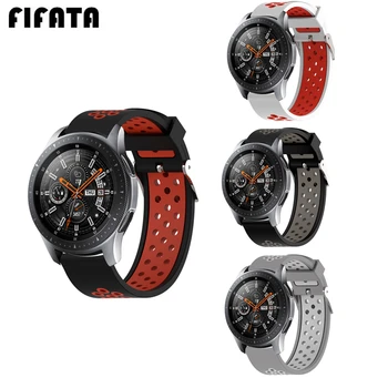 

FIFATA 22MM Colorful Sport Silicone Strap For Samsung Galaxy Watch 46MM Replacement Rubber Belt For Amazfit Pace For Gear S3