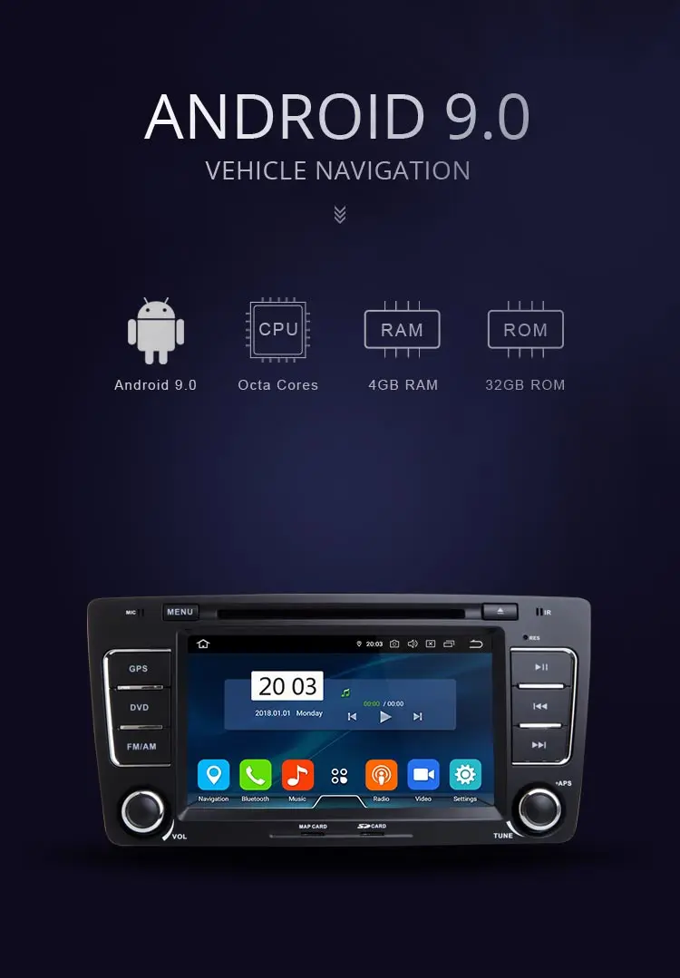 Top LJDA 2 Din Android 9.0 Car Radio For Skoda Octavia 2012 2013 A 5 A5 Yeti Fabia Car Multimedia Stereo Auto Audio GPS DVD IPS WIFI 1 Top LJDA 2 Din Android 9.0 Car Radio For Skoda Octavia 2012 2013 A 5 A5 Yeti Fabia Car Multimedia Stereo Auto Audio GPS DVD IPS WIFI 1