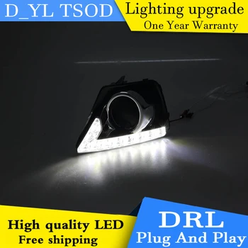 

D_YL car styling 10 LED with Lens Car Styling DRL For Ford ECOSPORT 2013 2014 Daytime running lights High quality Free shipping