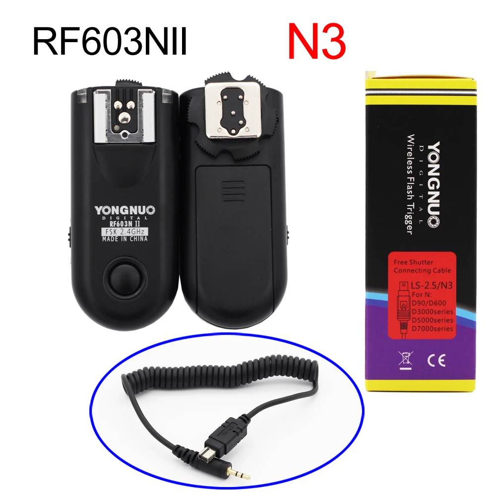 RF603IIN1 RF-603IIN3 триггер радио Беспроводной дистанционный триггер для вспышки для Nikon D800 D700 D300 D90 D5000 D3100 D3200 D7000 D5100 D600