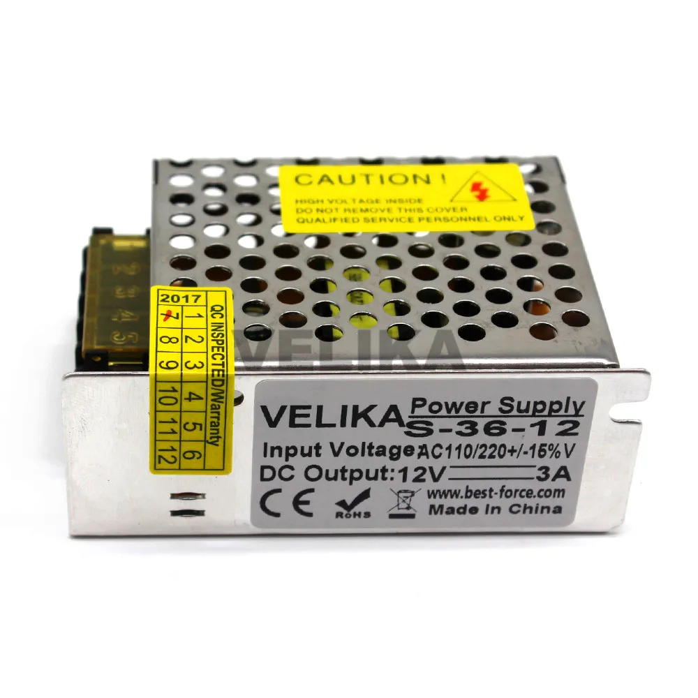 Блок питания для светодиодных лент 12 В 3 А 36 Вт 100 240 в перем. Тока|switch power|switching power